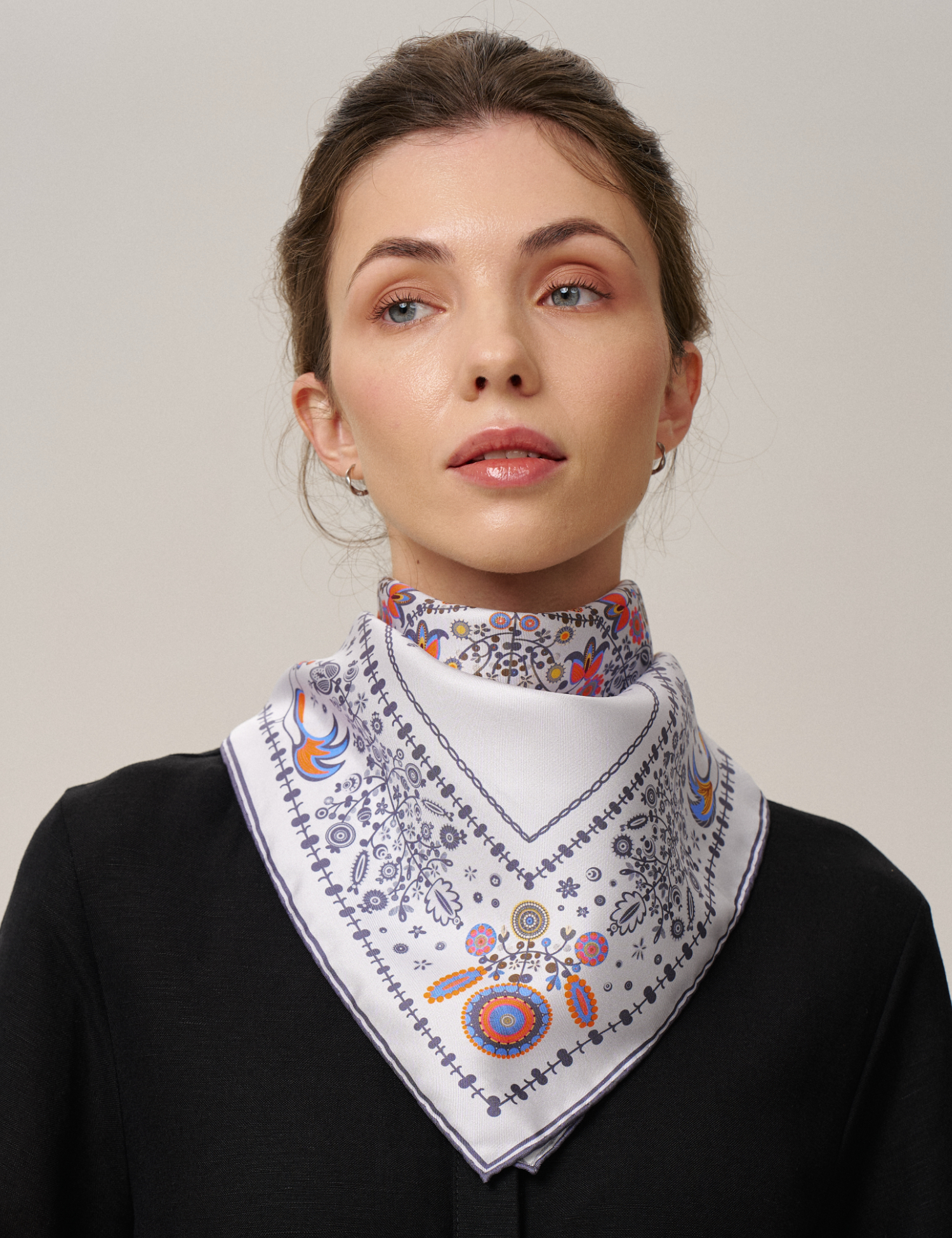 Картинка Шовкова хустина «Слобожанщина. Ранкова роса»